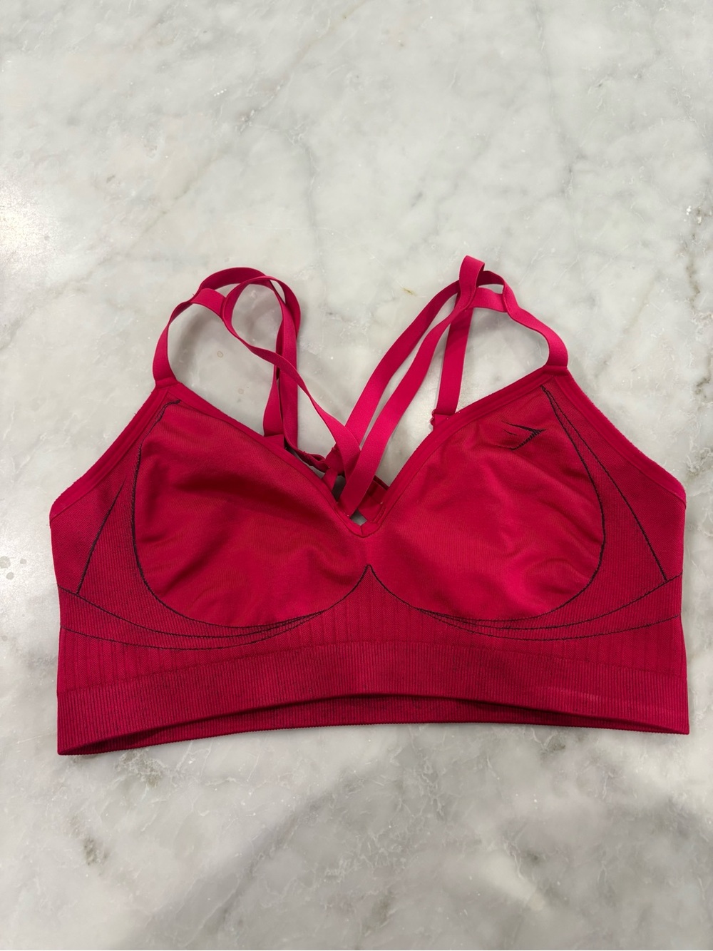 Gymshark Strappy Sports Bralette - Wine
